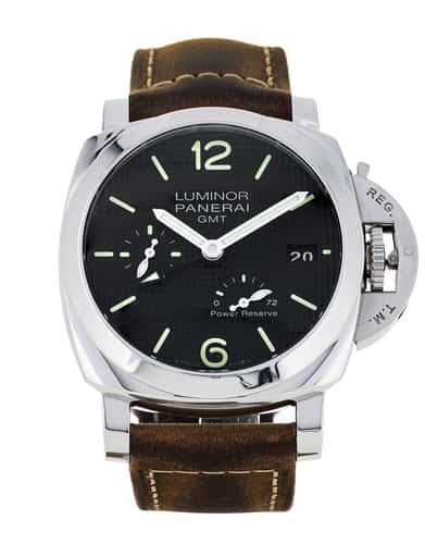 Panerai Luminor 1950 Black Baton Dial Leather Strap